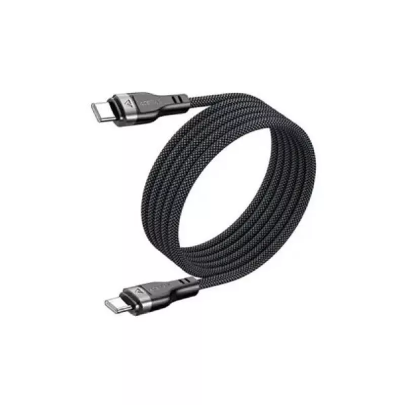 Acefast C11-03 Cable 3en1 USB-C a USB-C 100W 480Mbps 1,2m Negro