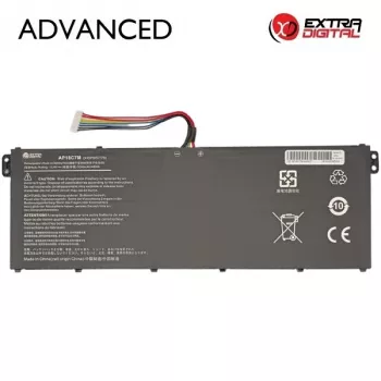 Batería para portátil Acer AP18C7M 3200mAh Li-ion, 15,4 V, 4 celdas, negra