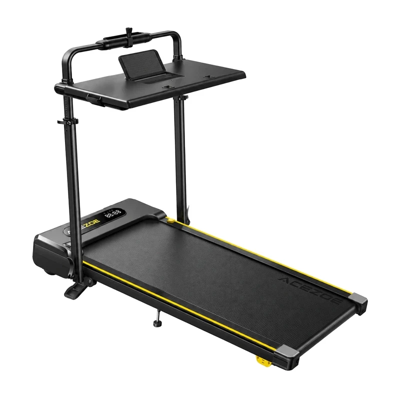 Cinta de correr eléctrica plegable ACEZOE P20 (negro/amarillo) – 2,5 PS, 14 km/h