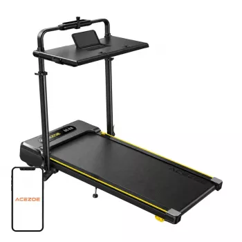 Cinta de correr eléctrica plegable ACEZOE P20 (negro/amarillo) – 2,5 PS, 14 km/h