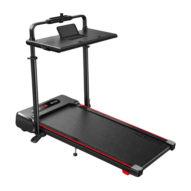 ACEZOE P20 Cinta de correr eléctrica plegable - motor de 2,5 CV, 12 km/h, pantalla LED, Rojo