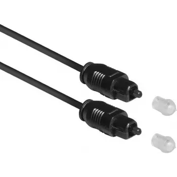 ACT cable de audio óptico SPDIF TOSlink de 1,2 m conector macho a conector macho, negro, bolsa zip AC3690
