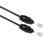 ACT cable de audio óptico SPDIF TOSlink de 1,2 m conector macho a conector macho, negro, bolsa zip AC3690