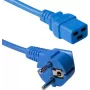 ACT cable de alimentación de 3m en ángulo Schuko a C19 azul 16A 250V AK5174