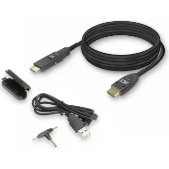 ACT Cable óptico activo HDMI High Speed 4K de 40m con conector desmontable conector HDMI-A macho a conector HDMI-A macho (AK4105)