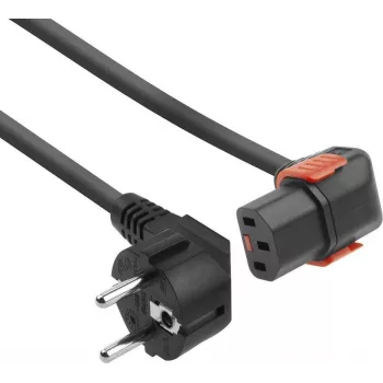 ACT AK5257 Cable de alimentación Negro 3 m CEE 7/7 a conector hembra C13