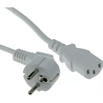 ACT AK5402 Cable de alimentación blanco 1m CEE 7/7 a IEC C13