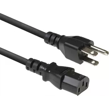 Cable de alimentación ACT AK5443 NEMA 5-15P a IEC C13, 1 m, negro