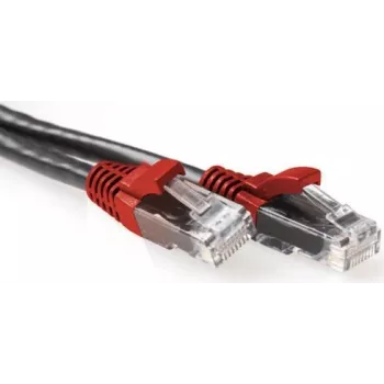 ACT Cable de red cruzado U/UTP CAT6A negro de 1m con conectores RJ45 (IB6201)