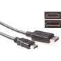 ACT Cable de conversión DisplayPort a HDMI 1 m 4K@30Hz conectores con baño de oro AK3988