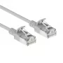 ACT Gris Cable de parcheo LSZH S/FTP CAT6A Slimline Snagless de 2,5 m (DB7053)