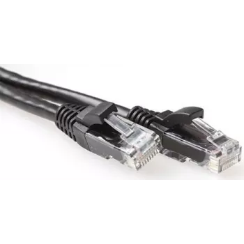ACT IB2952 latiguillo Cat6a U/UTP de 0,25m, negro