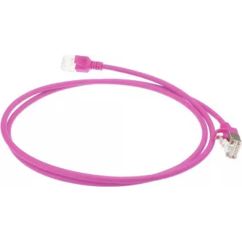 ACT Cable de red patch Slimline Snagless U/FTP CAT6A LSZH rosa de 3m para datacenter con conectores RJ45 (DC7403)