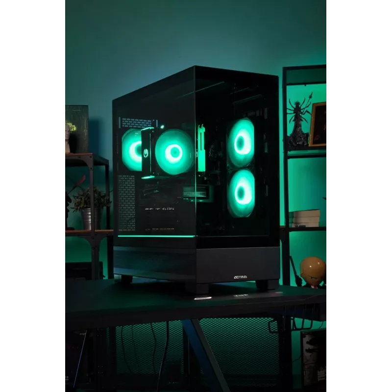 Actina PC AMD Ryzen 5 5600 16 GB DDR4-SDRAM 1 TB SSD AMD Radeon RX 7600 torre Midi negra