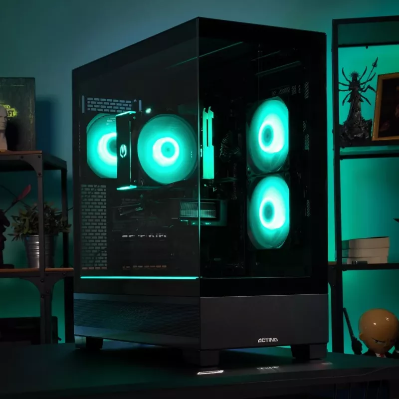 Actina PC AMD Ryzen 5 7600X 32 GB DDR5-SDRAM 1 TB SSD NVIDIA GeForce RTX 5070 Windows 11 Home Midi Tower negro
