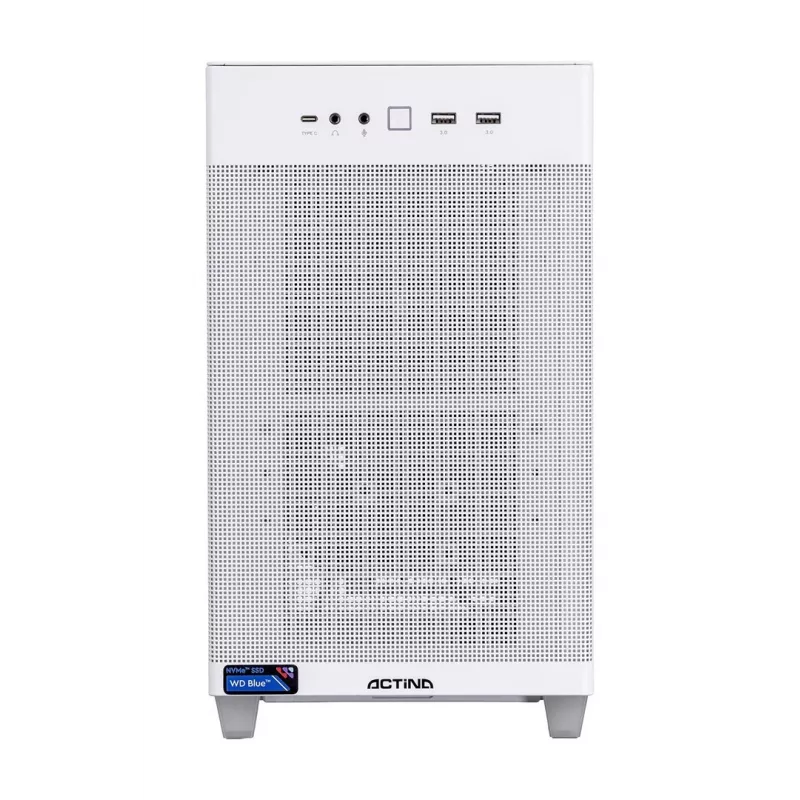 Actina PC AMD Ryzen 7 9700X 32 GB DDR5-SDRAM 1 TB SSD AMD Radeon RX 9070 XT Mini Tower blanco