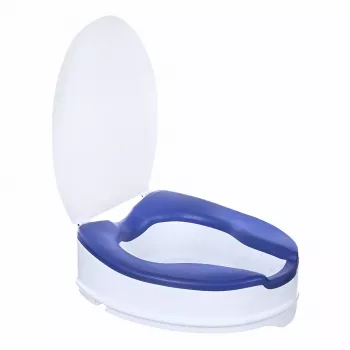 ACTIONMED elevador de inodoro con tapa, elevación 10 cm, SoftRelief NT500AM