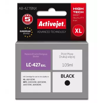 Activejet AB-427BNX Cartucho de tinta compatible con Brother negro 109 ml alto rendimiento