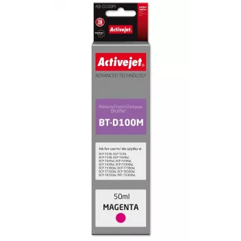Activejet AB-D100M Botella de tinta magenta para impresoras Brother, 50 ml, serie Supreme, sustituto de Brother BT-D100M
