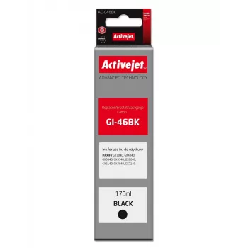 Activejet AC-G46BK Cartucho de tinta negro compatible para Canon PIXMA serie G, 170 ml, Supreme Line