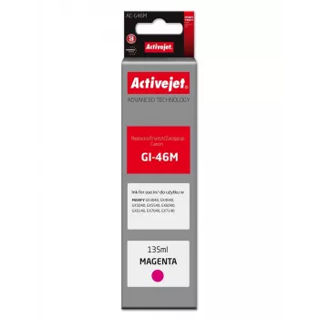 Activejet AC-G46M Cartucho de tinta magenta para Canon GI-46M, 135 ml, alto rendimiento, compatible