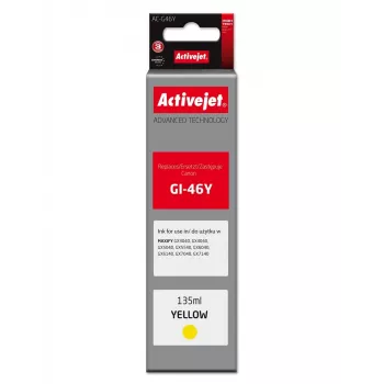 Activejet AC-G46Y Botella de recarga de tinta amarilla para Canon GI-46Y, 135 ml, serie Supreme