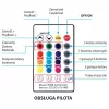Activejet AJE-LED Music Stripe Tira LED RGB de 5m con control por app Bluetooth, sincronización musical, IP65, 300 LEDs, incl. fuente de alimentación de 12V