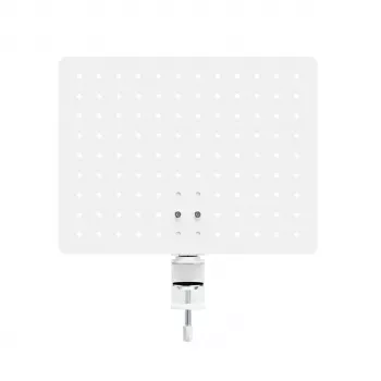 Activejet APB-002W Organizador de escritorio giratorio con panel perforado, Gris y Blanco