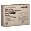 Activejet APB-006W Organizador de escritorio giratorio con panel perforado, Gris y Blanco