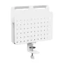 Activejet APB-006W Organizador de escritorio giratorio con panel perforado, Gris y Blanco