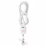 Activejet Lanyard con cable de carga 3 en 1, blanco