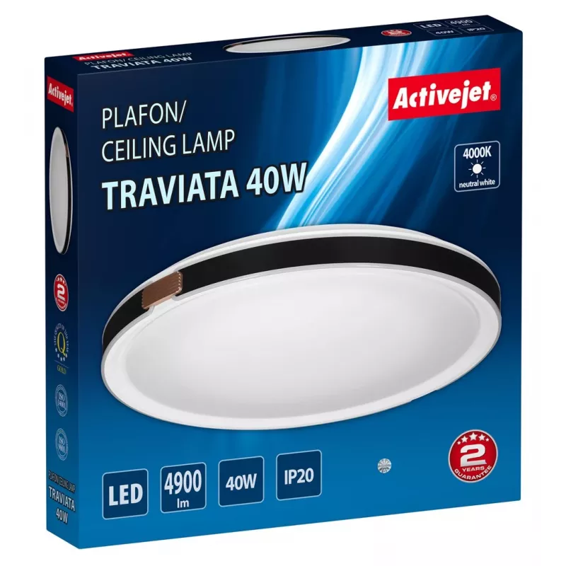 Activejet AJE-TRAVIATA lámpara de techo LED, 40W