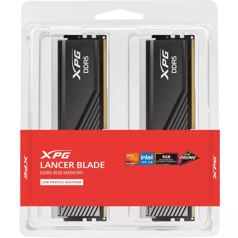 ADATA XPG Lancer Blade RGB Kit de memoria Dual-Channel 64 GB (2x 32 GB) DDR5-6000 CL28 - negro
