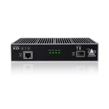 ADDER XD614P-DP extensor KVM DisplayPort, transmisor y receptor, cableado, hasta 4000 m por fibra óptica, 1920 x 1200 @ 60Hz, Cat6/Cat6a/Cat7/Cat8.1