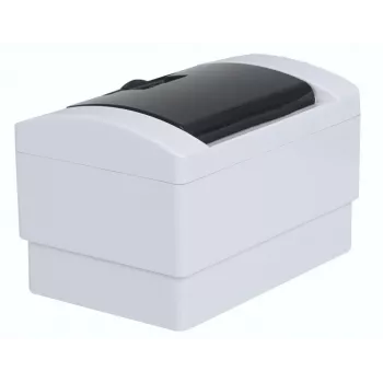 Caja de distribución de superficie ADELID RM-NT-02T, 2 módulos, IP40, puerta transparente