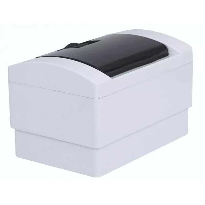 Caja de distribución de superficie ADELID RM-NT-02T, 2 módulos, IP40, puerta transparente