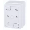 Caja de distribución de superficie ADELID RM-NT-02T, 2 módulos, IP40, puerta transparente