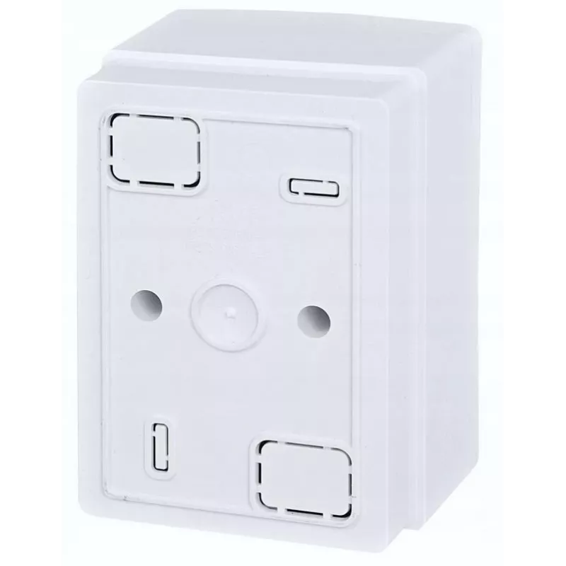 Caja de distribución de superficie ADELID RM-NT-02T, 2 módulos, IP40, puerta transparente