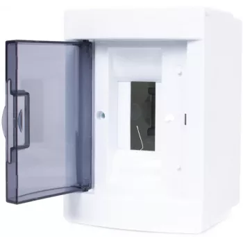Caja de distribución de superficie ADELID RM-NT-02T, 2 módulos, IP40, puerta transparente