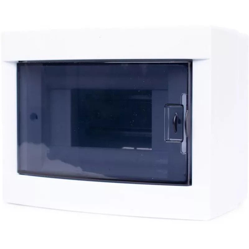 ADELID RM-NT-06T caja de distribución de superficie, 6 módulos, 1 fila, IP40, blanco/gris