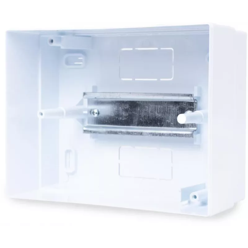 ADELID RM-NT-06T caja de distribución de superficie, 6 módulos, 1 fila, IP40, blanco/gris
