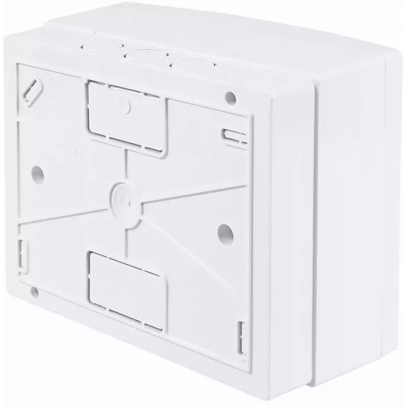 ADELID RM-NT-06T caja de distribución de superficie, 6 módulos, 1 fila, IP40, blanco/gris
