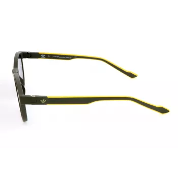 ADIDAS AOR030-030000 Gafas de sol rectangulares de hombre - Montura negra, lentes grises, 52/19/145 mm