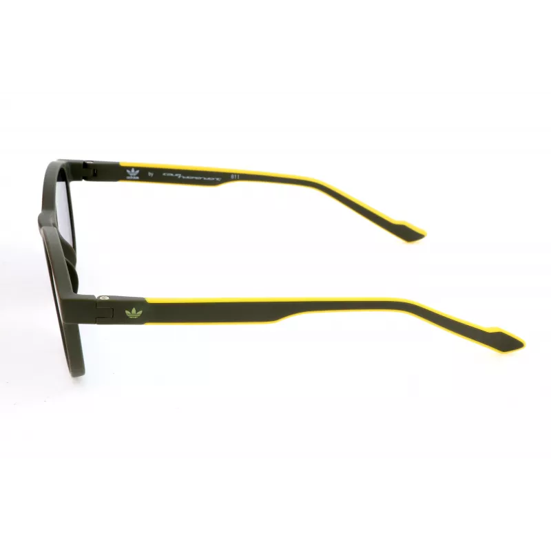 ADIDAS AOR030-030000 Gafas de sol rectangulares de hombre - Montura negra, lentes grises, 52/19/145 mm