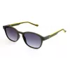 ADIDAS AOR030-030000 Gafas de sol rectangulares de hombre - Montura negra, lentes grises, 52/19/145 mm