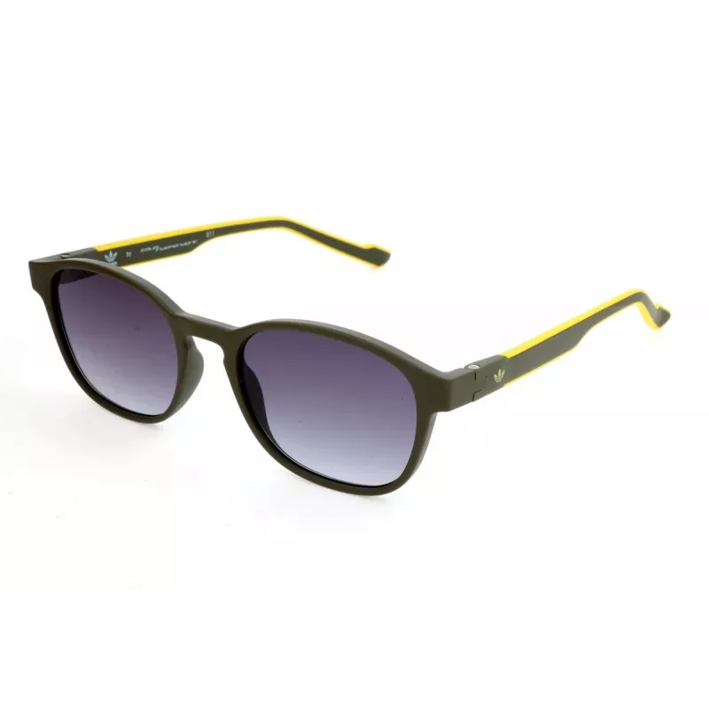 ADIDAS AOR030-030000 Gafas de sol rectangulares de hombre - Montura negra, lentes grises, 52/19/145 mm