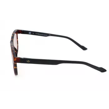 Gafas de sol de hombre ADIDAS AOR031-092009, rectangulares, montura negra mate, lentes grises, 54/16/145 mm