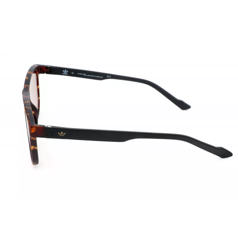 Gafas de sol de hombre ADIDAS AOR031-092009, rectangulares, montura negra mate, lentes grises, 54/16/145 mm