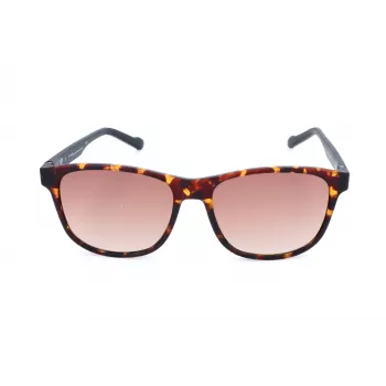 Gafas de sol de hombre ADIDAS AOR031-092009, rectangulares, montura negra mate, lentes grises, 54/16/145 mm