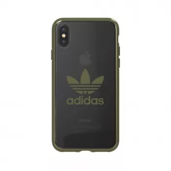 Adidas Apple iPhone X/Xs OR Funda Transparente Verde